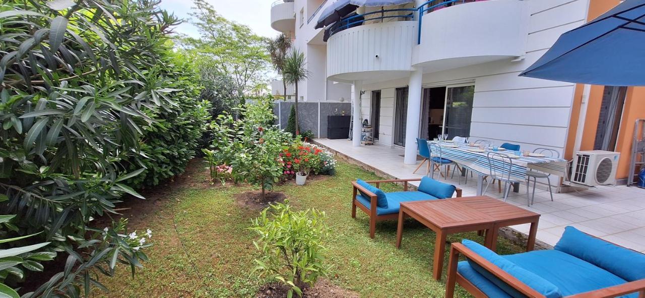 Charmant Appartement Residentiel Avec Terrasse, Jardin Privatif Et Piscine A Cannes คานส์ ภายนอก รูปภาพ