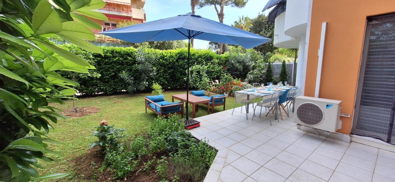 Charmant Appartement Residentiel Avec Terrasse, Jardin Privatif Et Piscine A Cannes คานส์ ภายนอก รูปภาพ