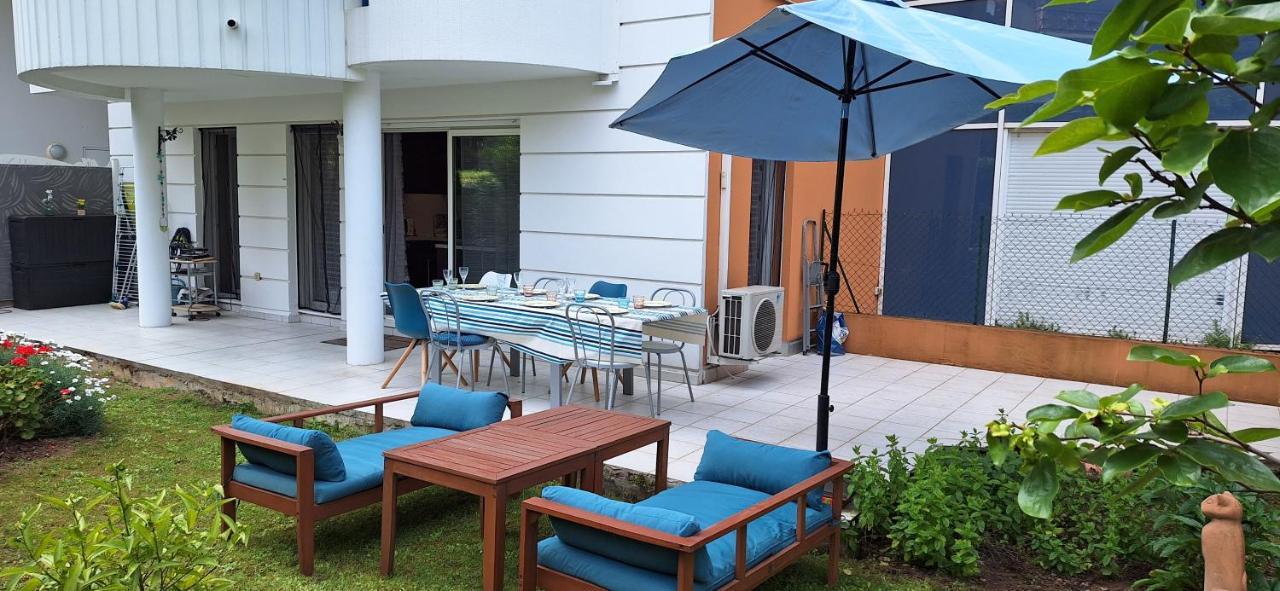 Charmant Appartement Residentiel Avec Terrasse, Jardin Privatif Et Piscine A Cannes คานส์ ภายนอก รูปภาพ